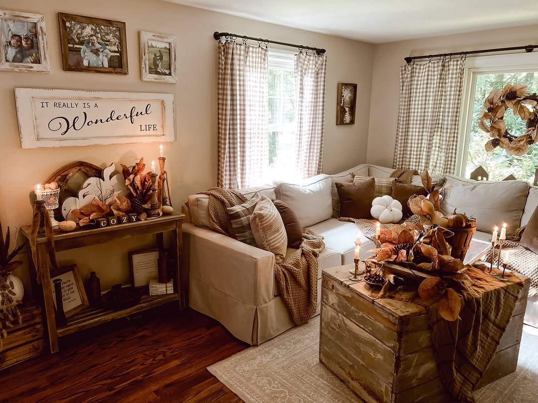 Neutral Fall Living Room