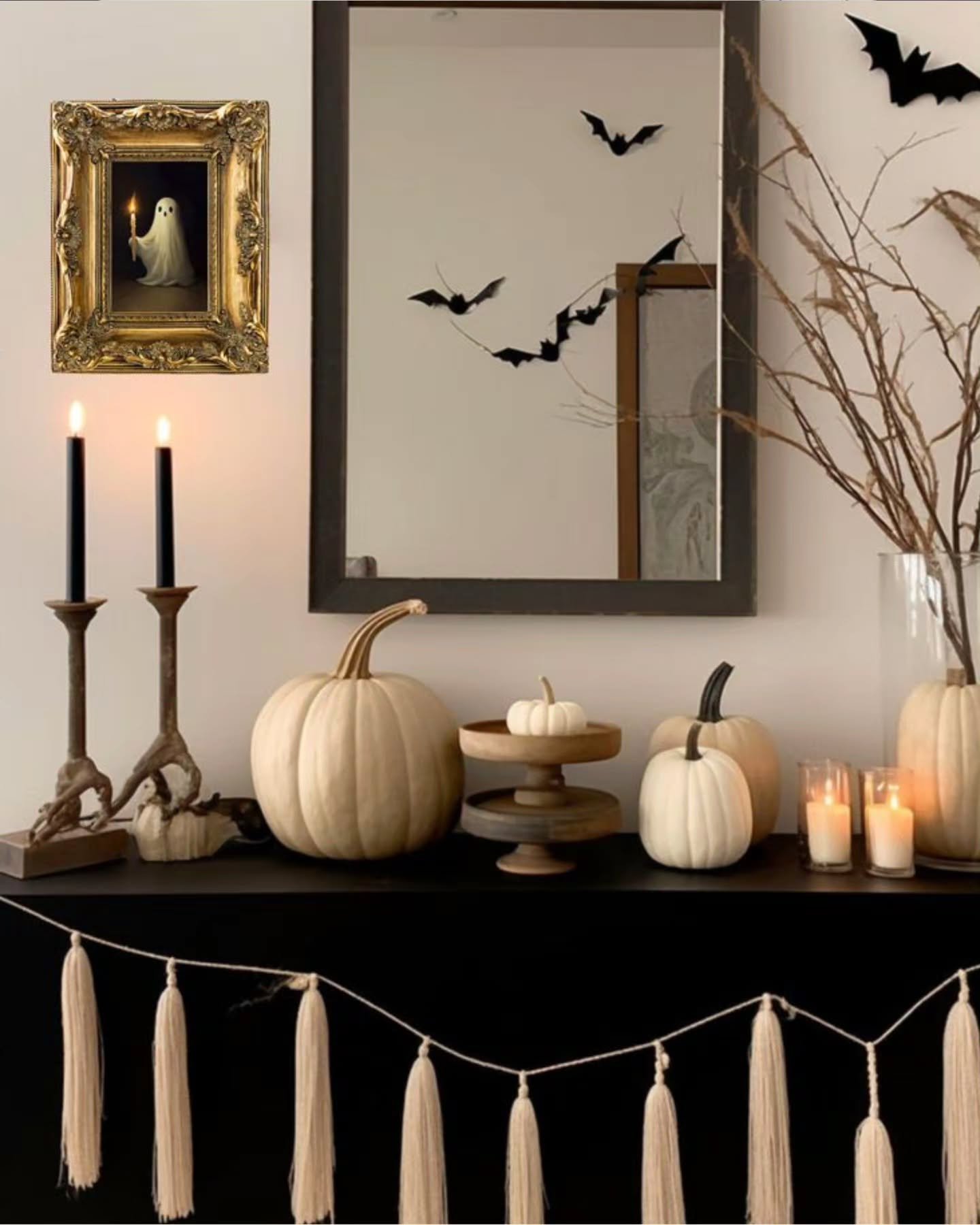 Neutral Palette Halloween Decor