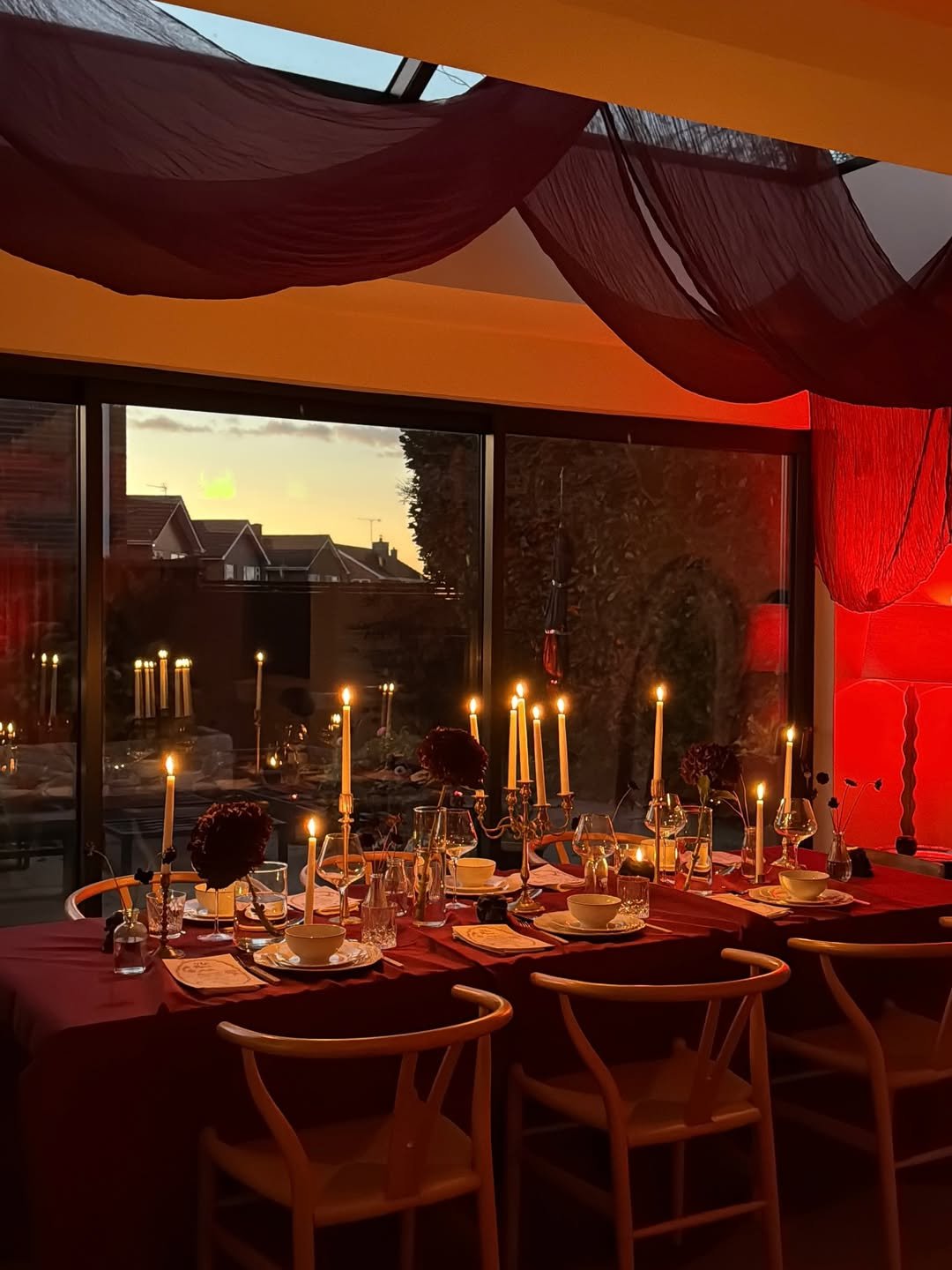 Nighttime Outdoor Dining
