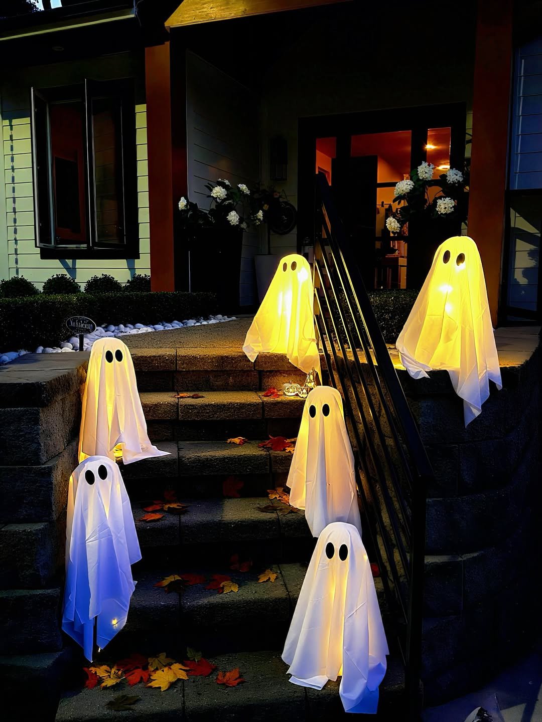 Nighttime Porch Display