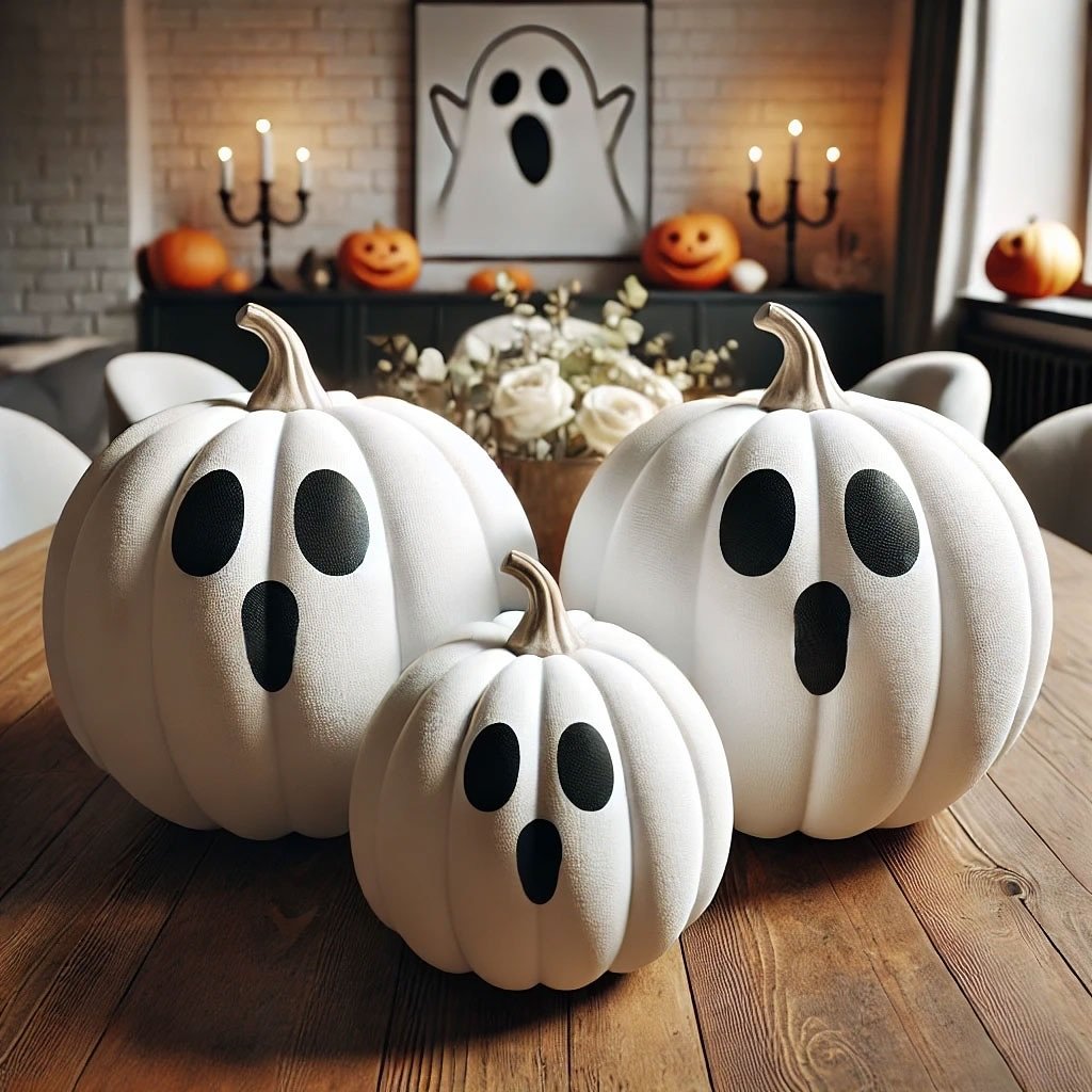 No-Carving Halloween Kitchen Island Decor