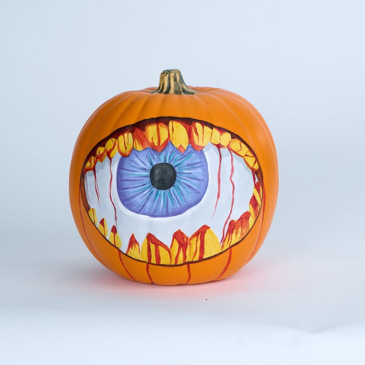Non-Carved Scary Pumpkin
