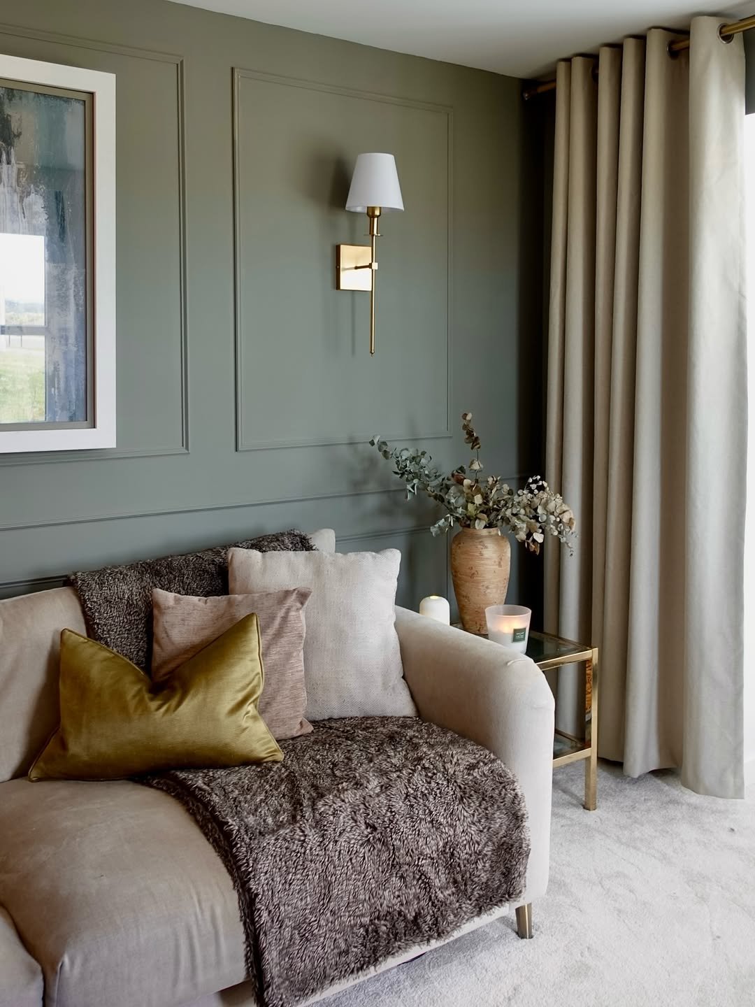 Olive Wall Panels
