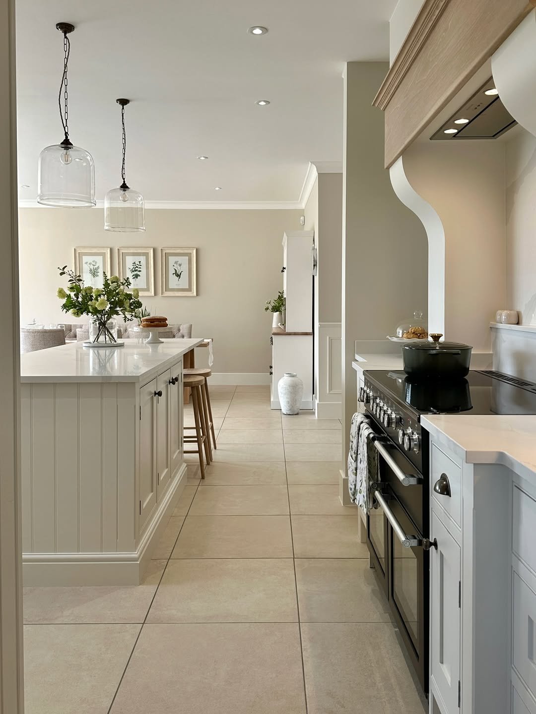 Open Plan Kitchen in a Country Stone Barn