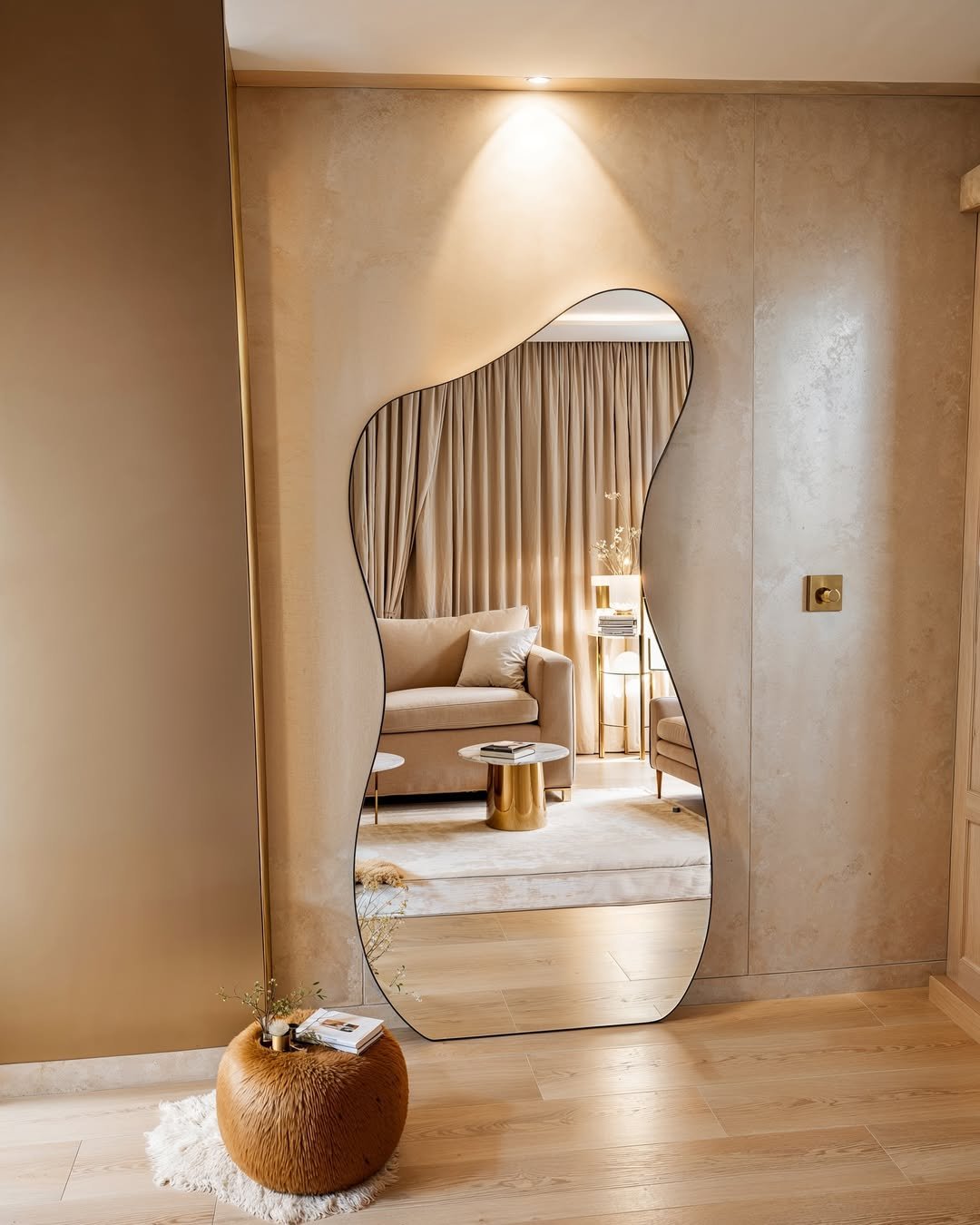 Organic Plaster Mirror