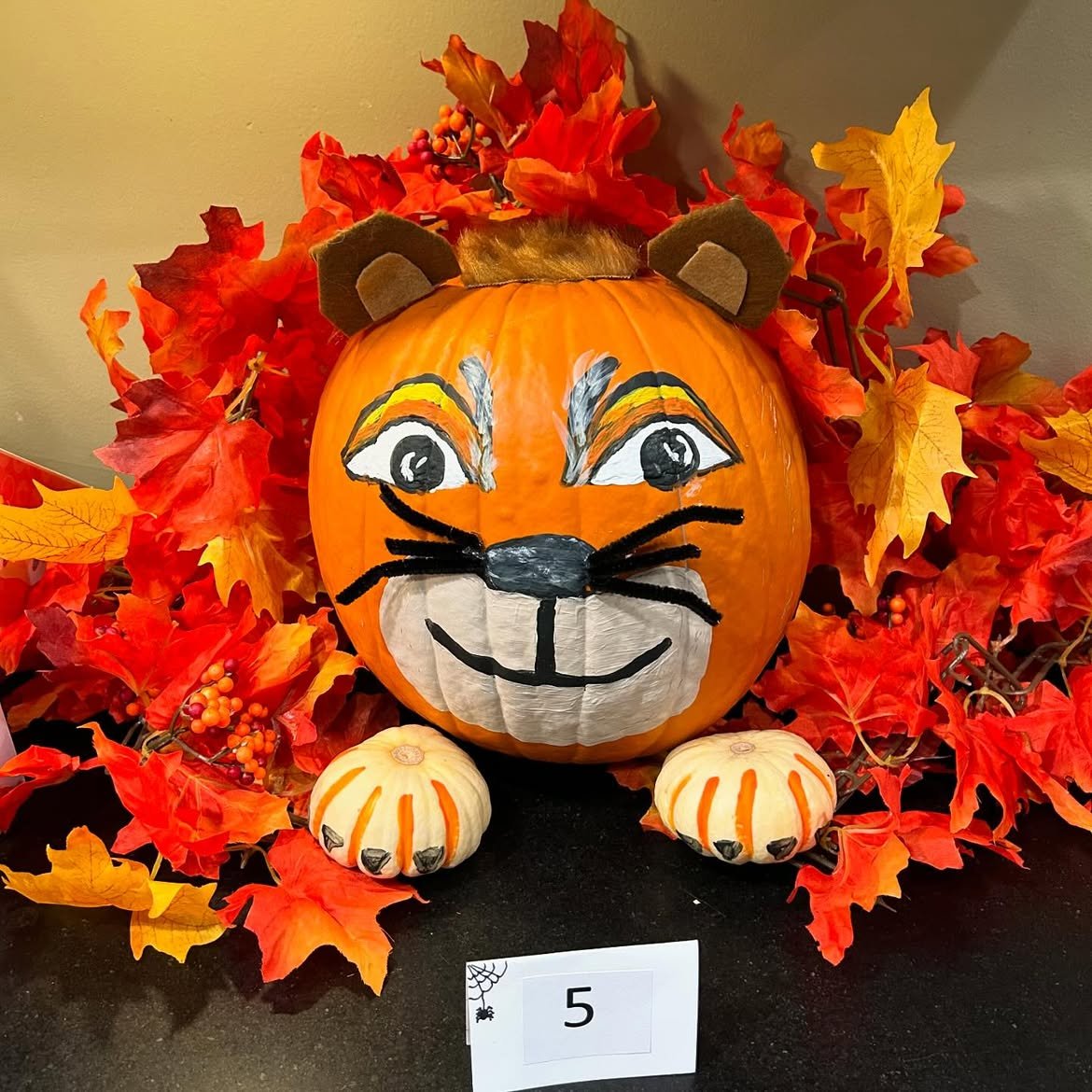 Painted Pumpkin Face