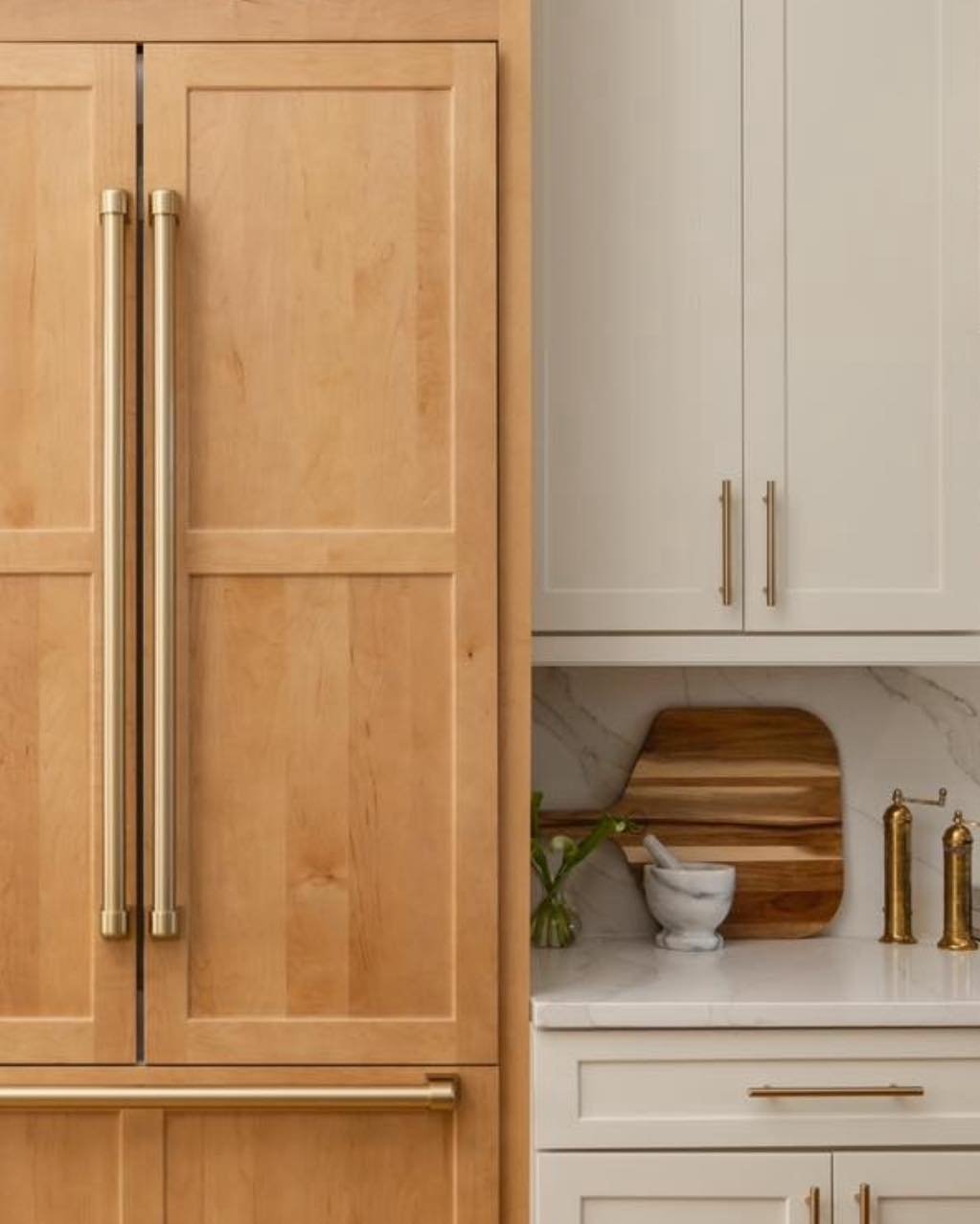 Pale Maple Refrigerator Panel