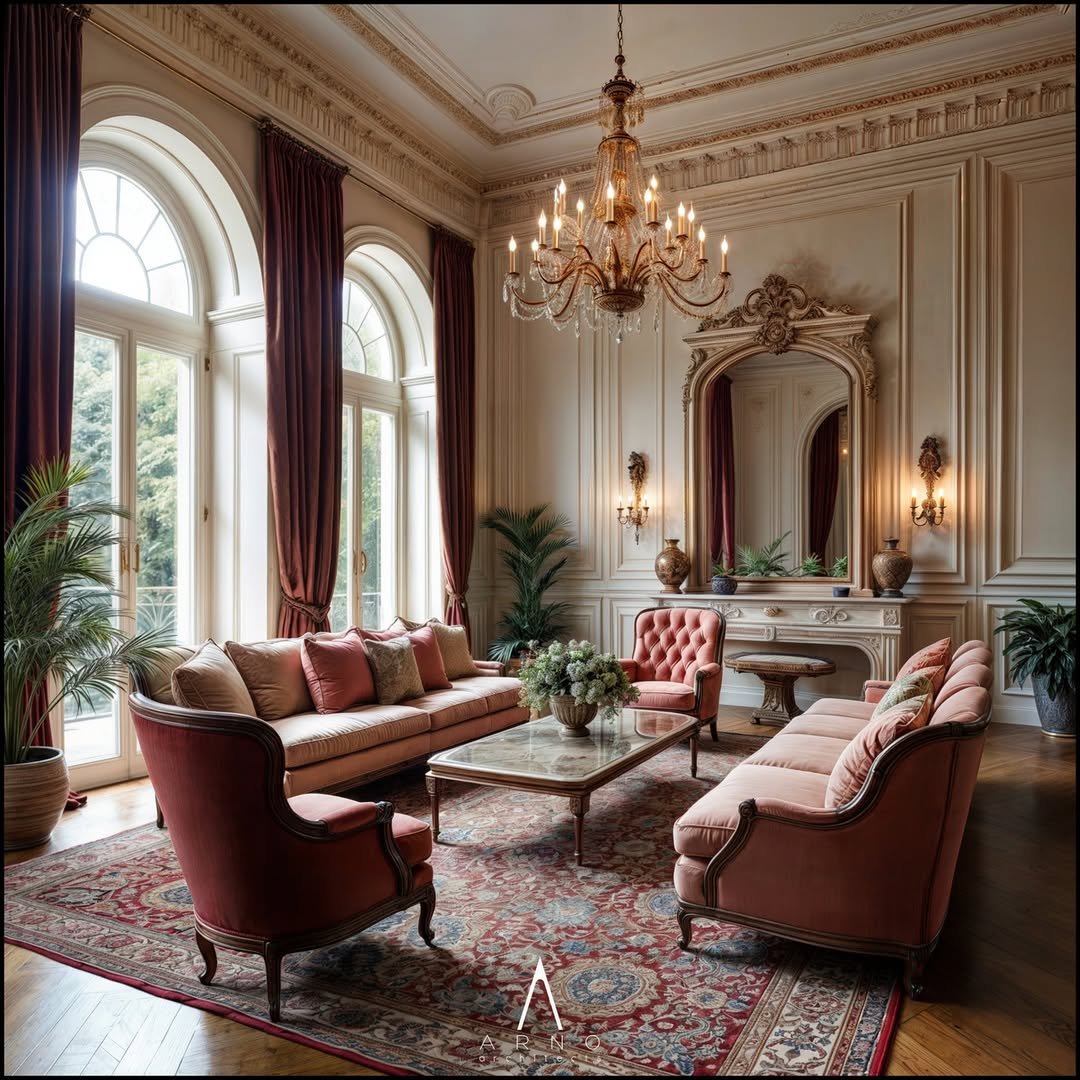 Parisian Rose Formal Sitting Room