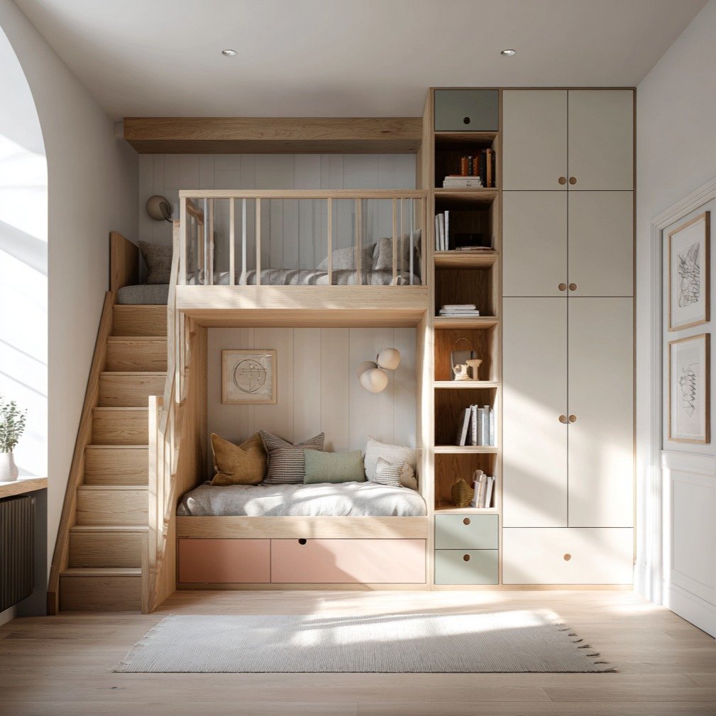 Pastel Loft Storage