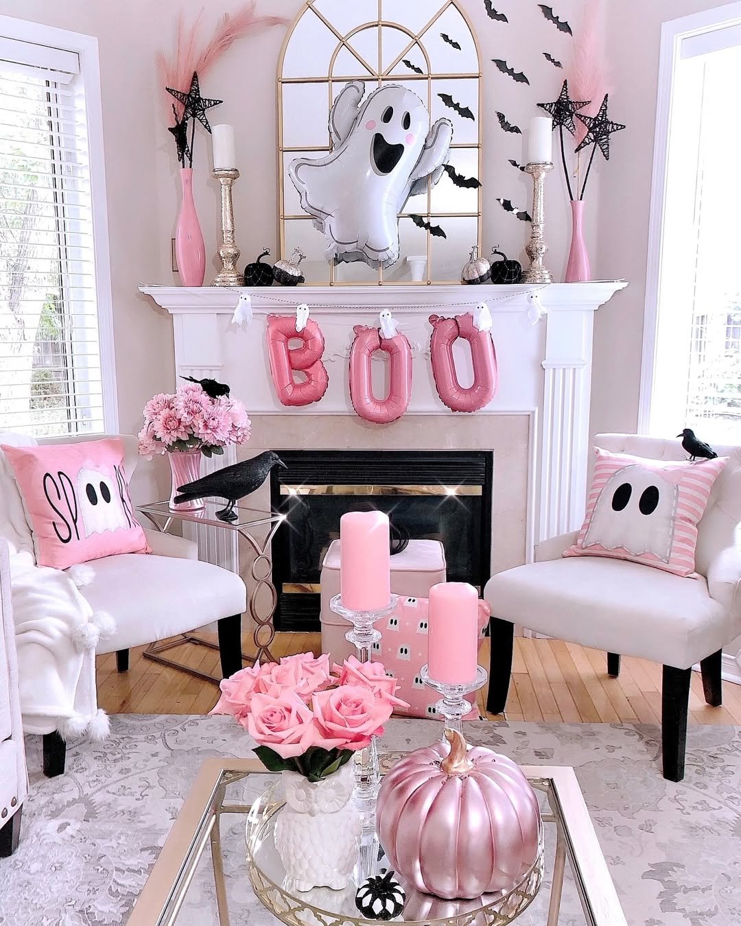 Pink Halloween Decor