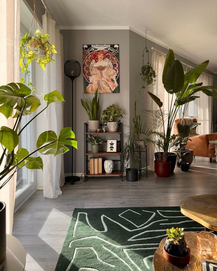 Plant Filled Autumn Decor
