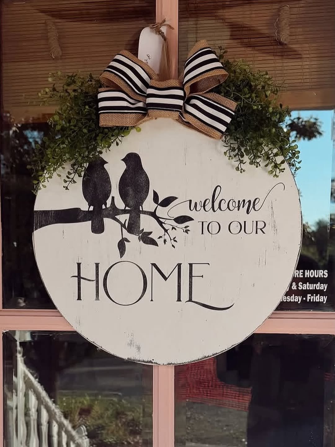 Porch Accent With Spring Tulips