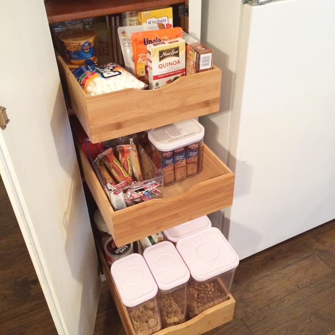 Pull-Out Bamboo Trays