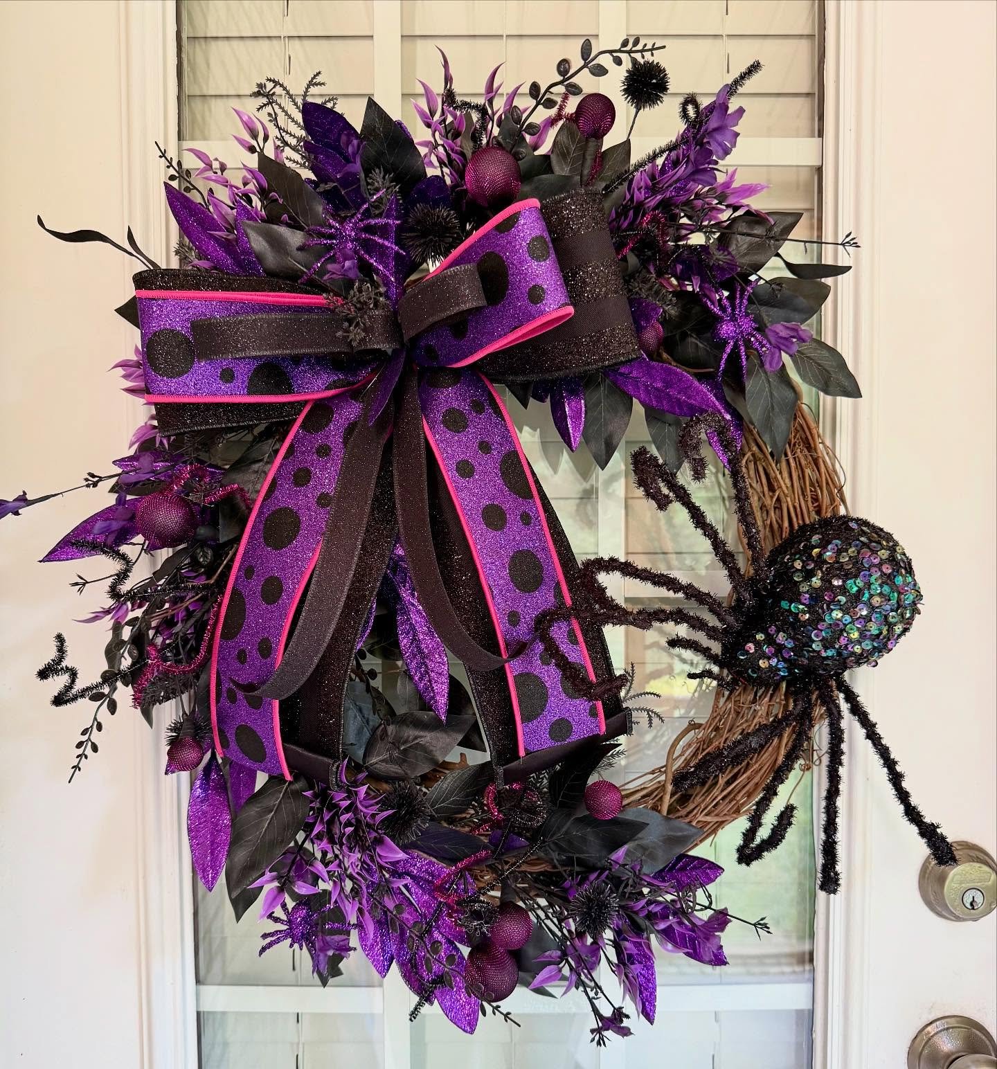 Purple Halloween Wreath Without Black