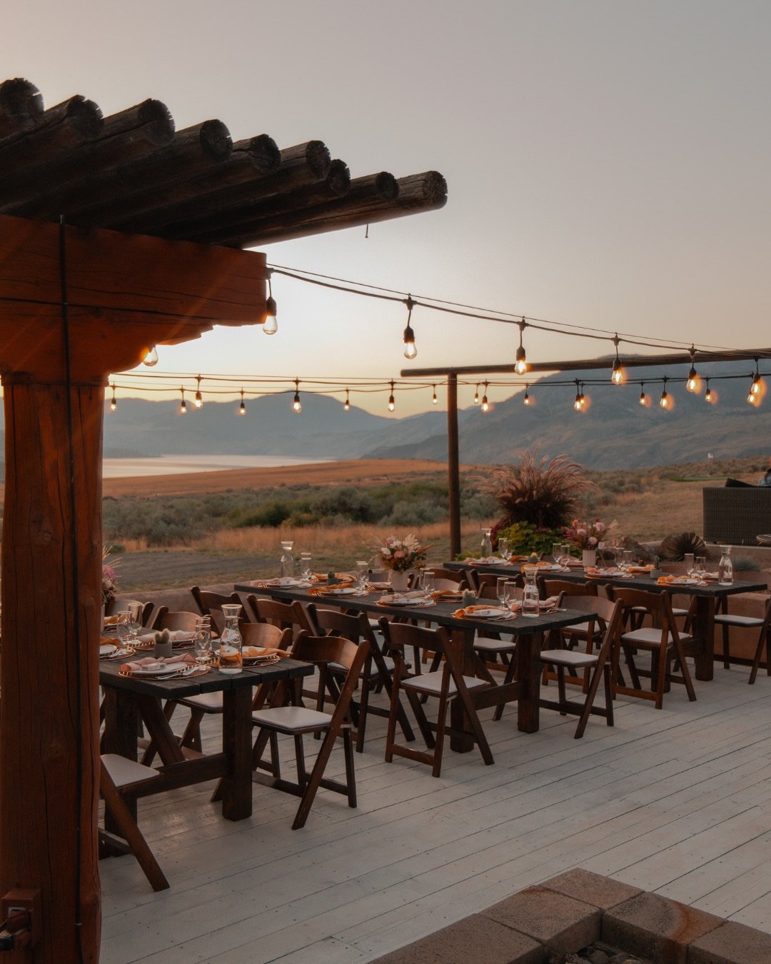 Ranch Thanksgiving Table with an Outdoor View
