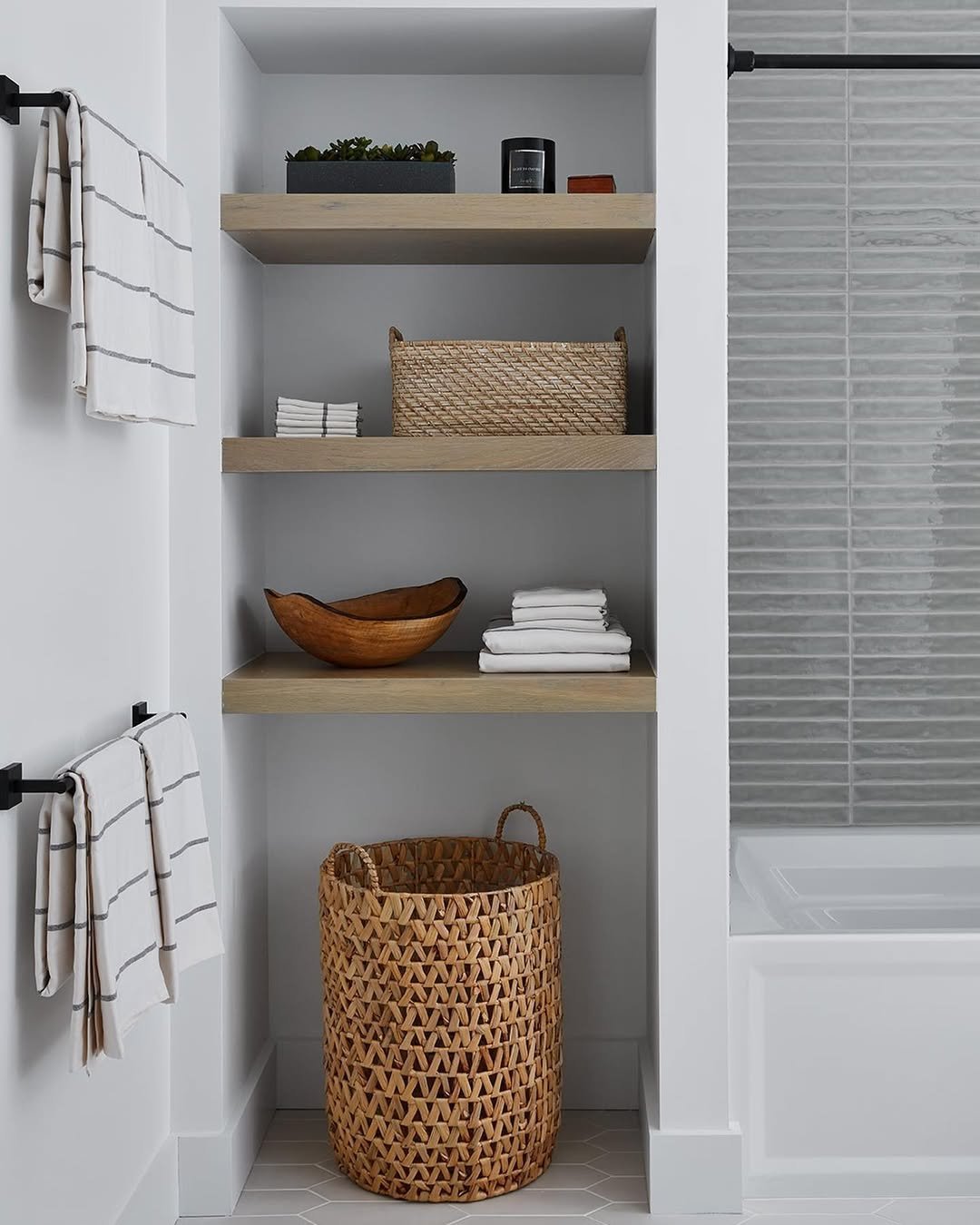 Recessed Corner Storage Niche