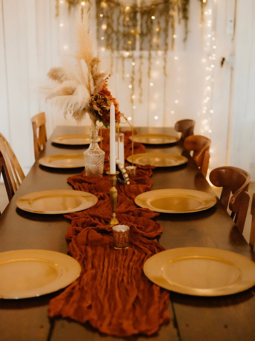 Rust Decor with Fairy Lights