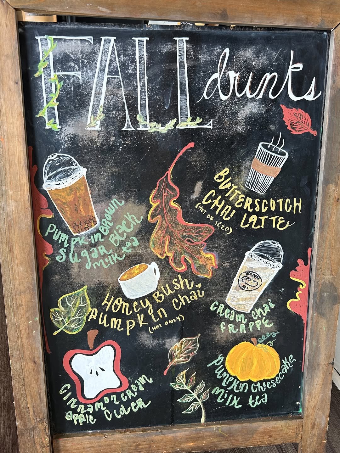 Rustic Autumn Drinks Board