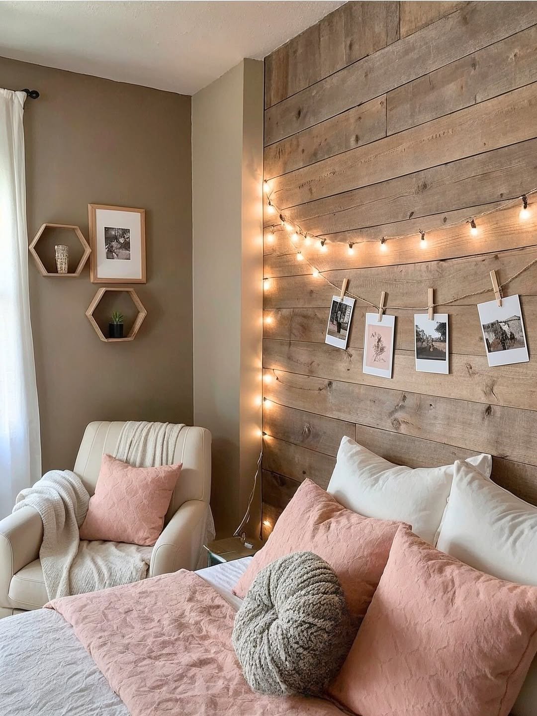 Rustic Wood Plank Corner