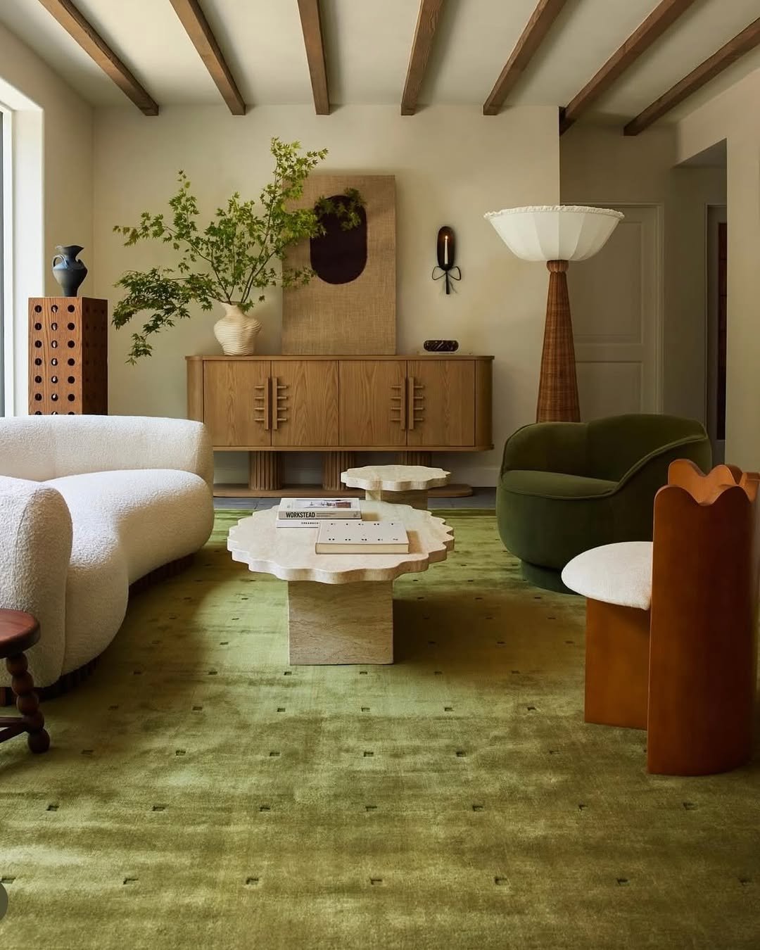 Sage Green Statement Rug