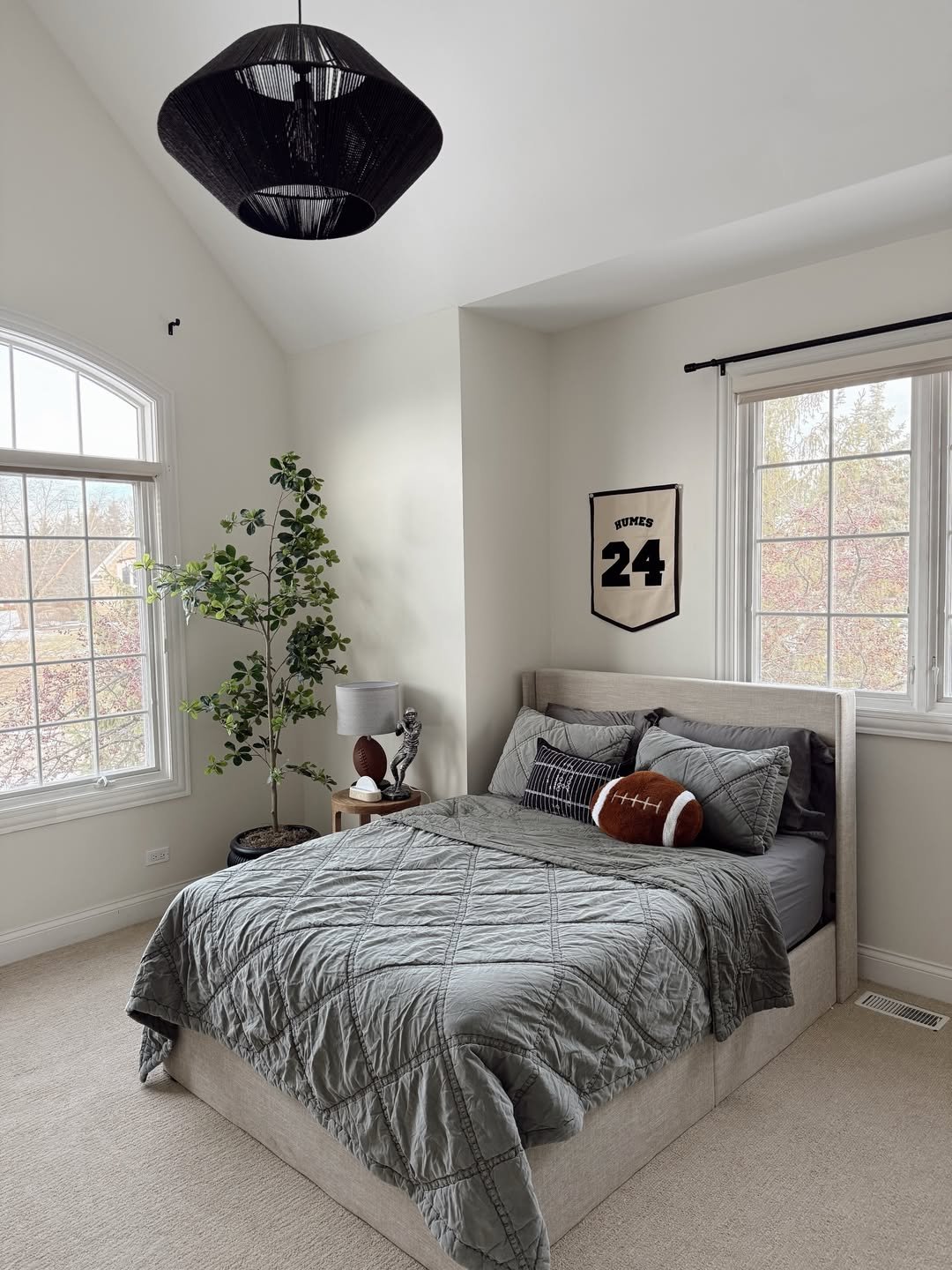 Sage Grey Boy's Bedroom