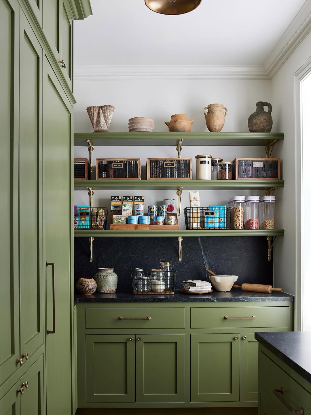 Sage Pantry Shelving