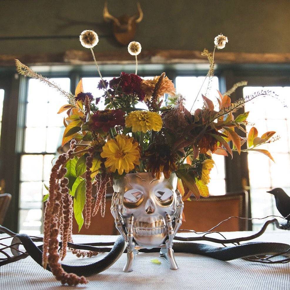 Sculptural Skull Vase