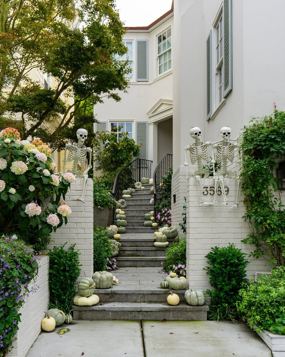 Seasonal Staircase Florals