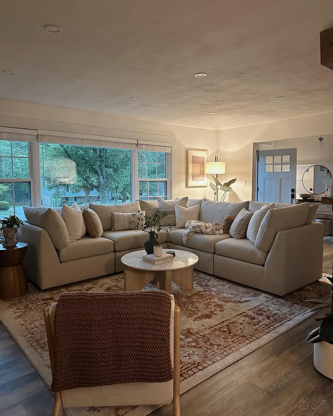 Sectional Hub in Earth Tones