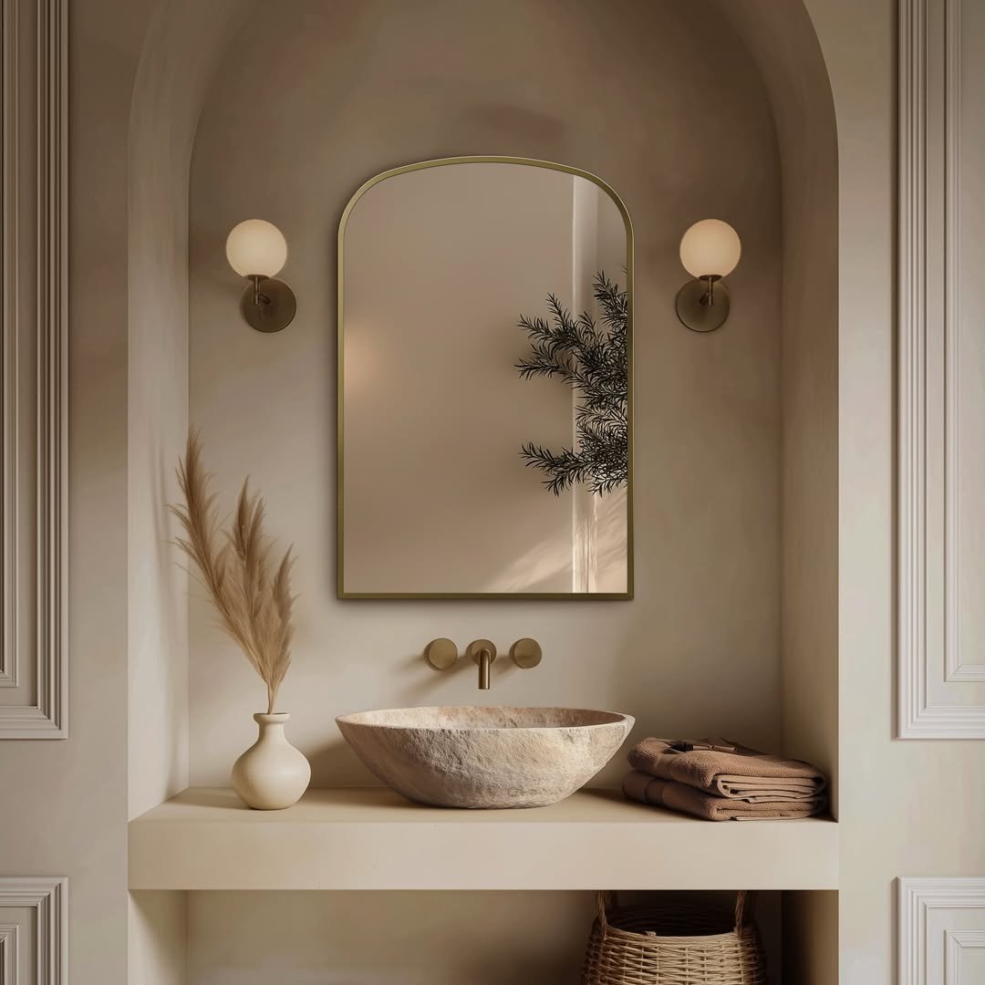 Shallow Stone Bowl Alcove
