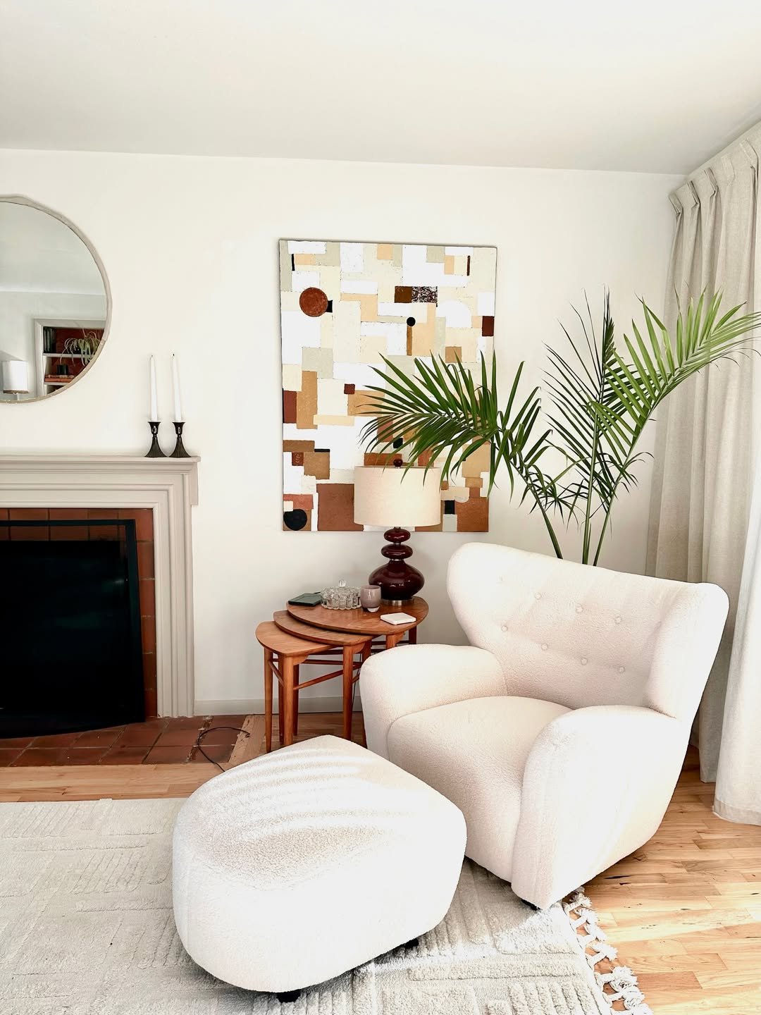 Sheepskin Wingback Chair