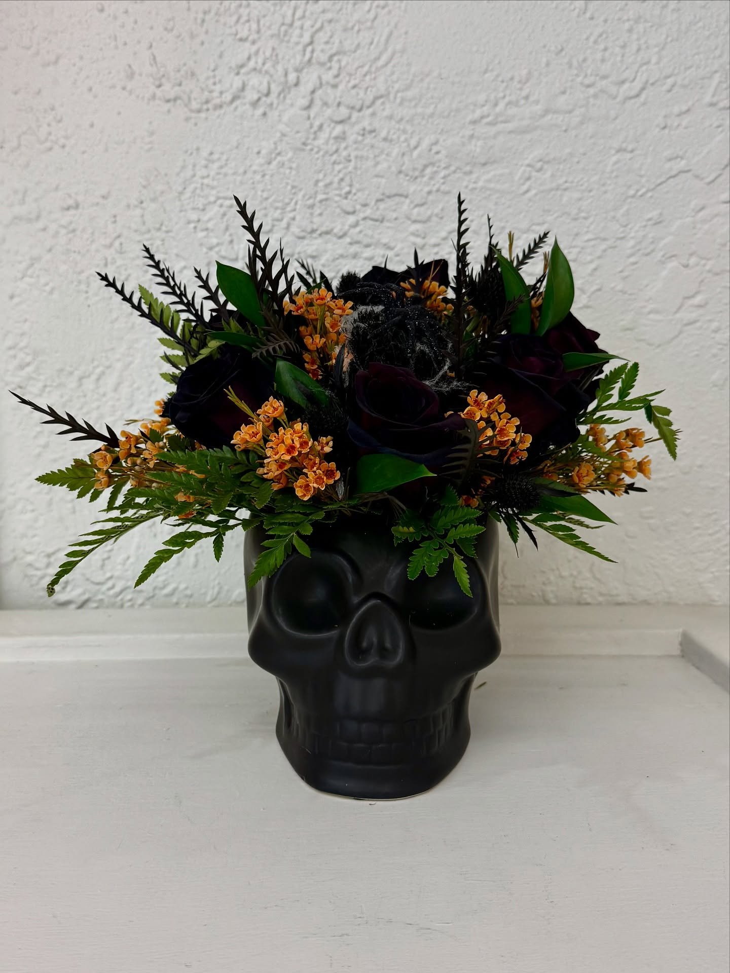 Small Halloween Floral Accent