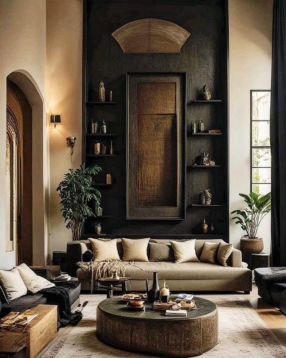 Soaring Charcoal Black Feature Wall