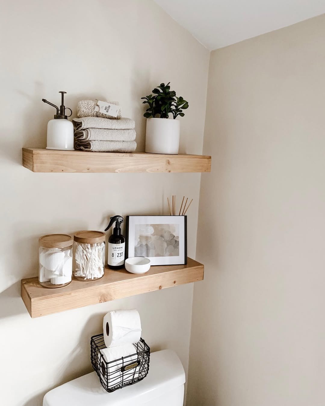 Soft Neutral Shelf Styling 9