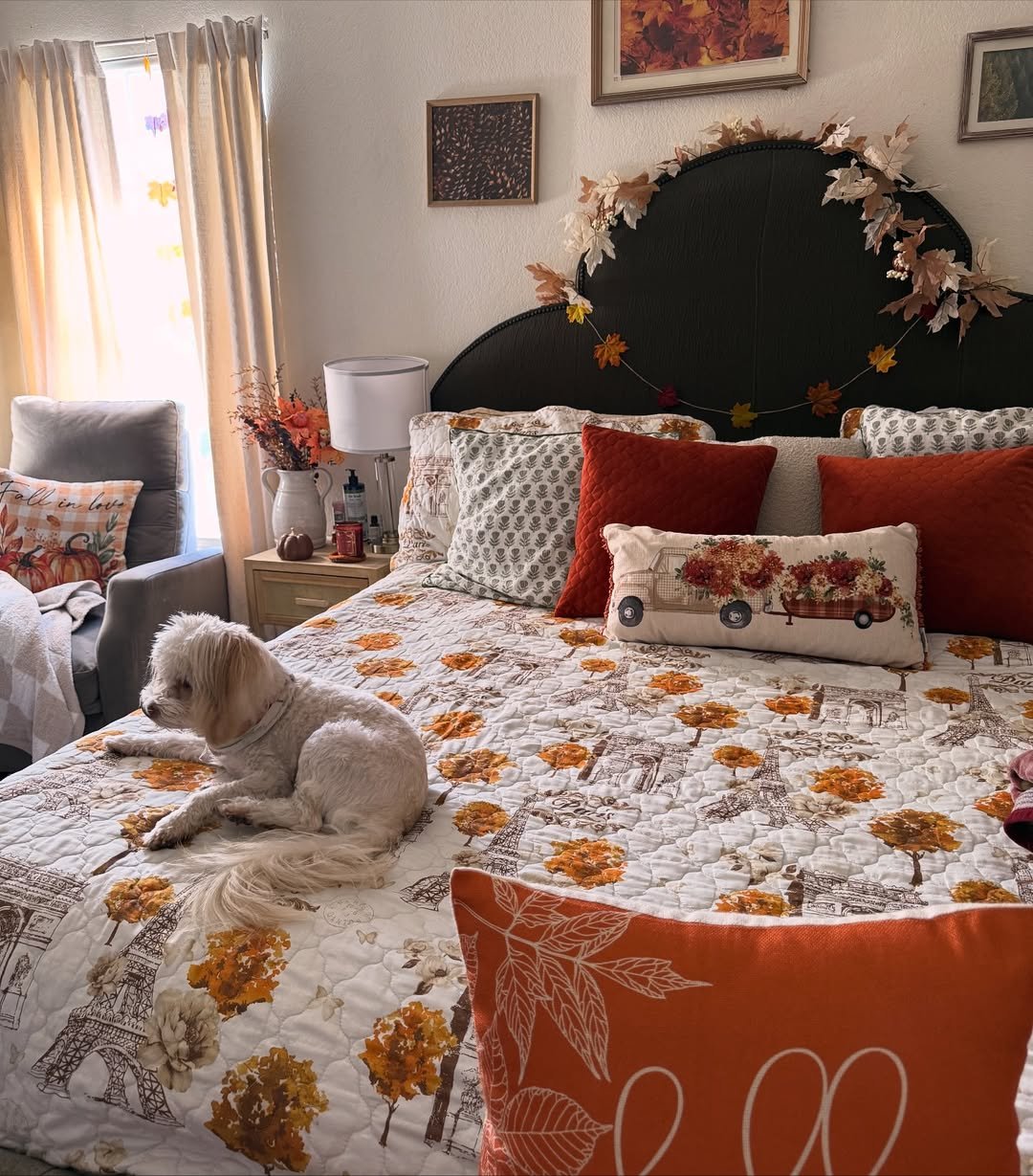 Soft Vintage Autumn Bedroom