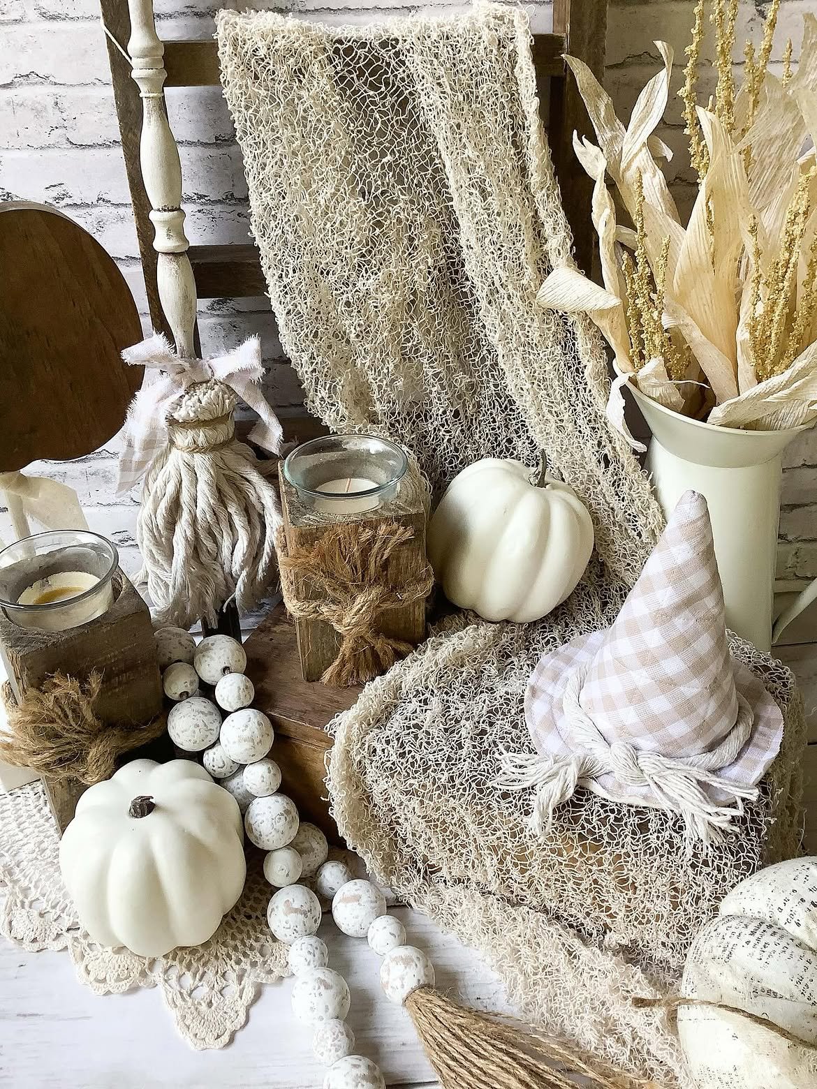 Spooky White Pumpkins