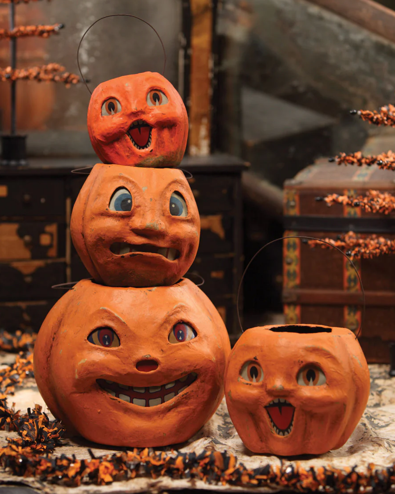 Stacked Vintage Halloween Pieces