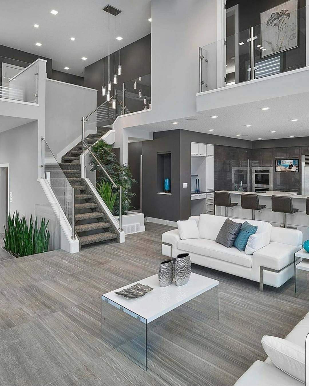 Stair Atrium in Grey