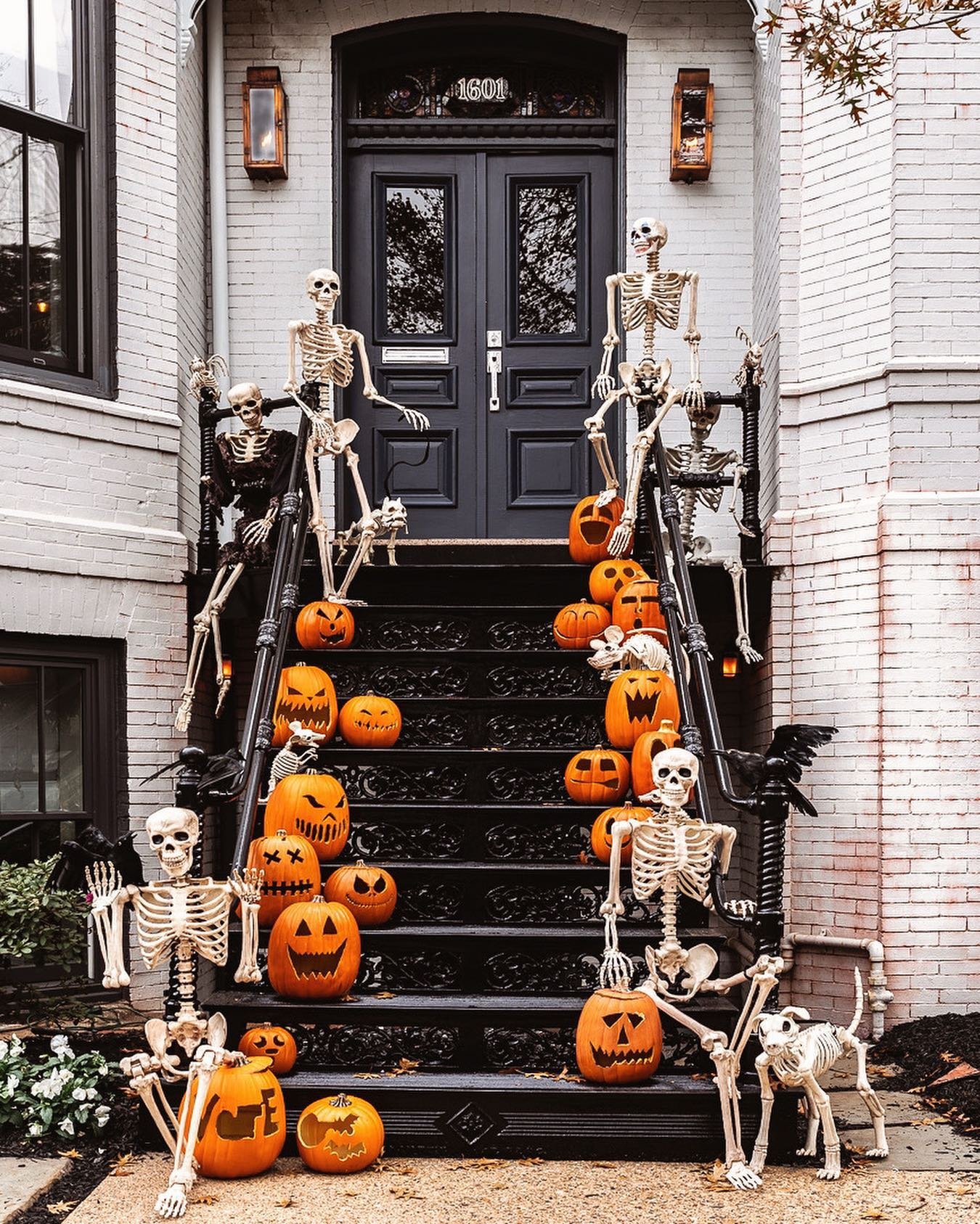 Staircase Halloween Display
