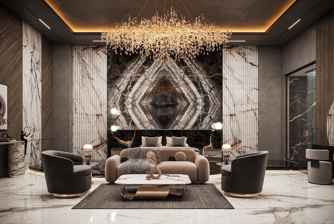 Suite with Mirrored Marble