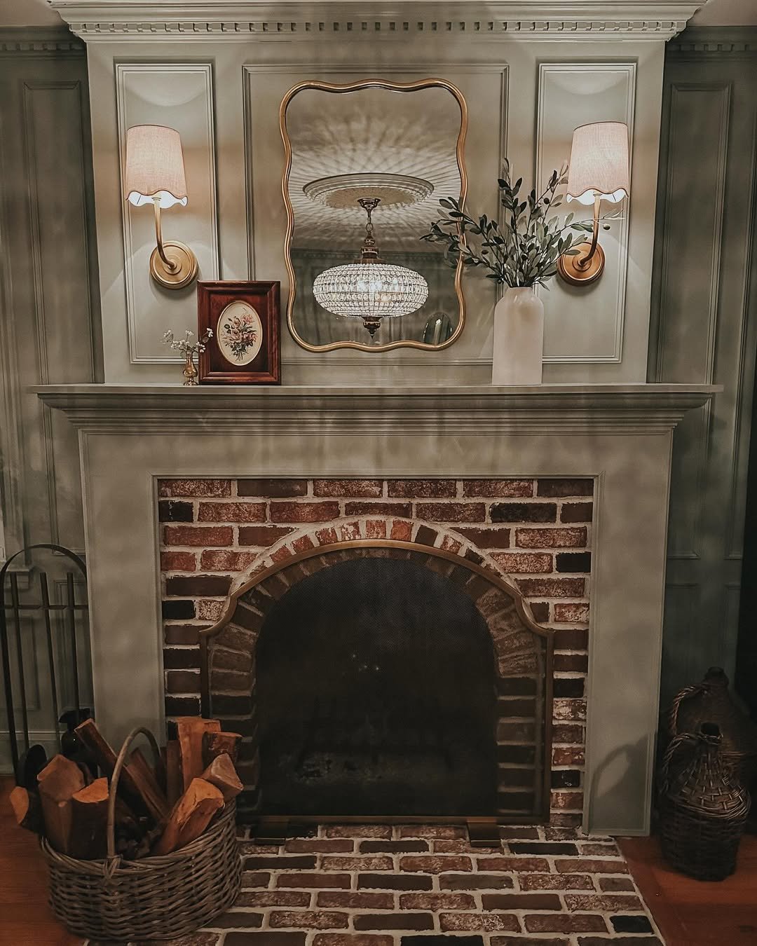 Symmetrical Moody Sconces
