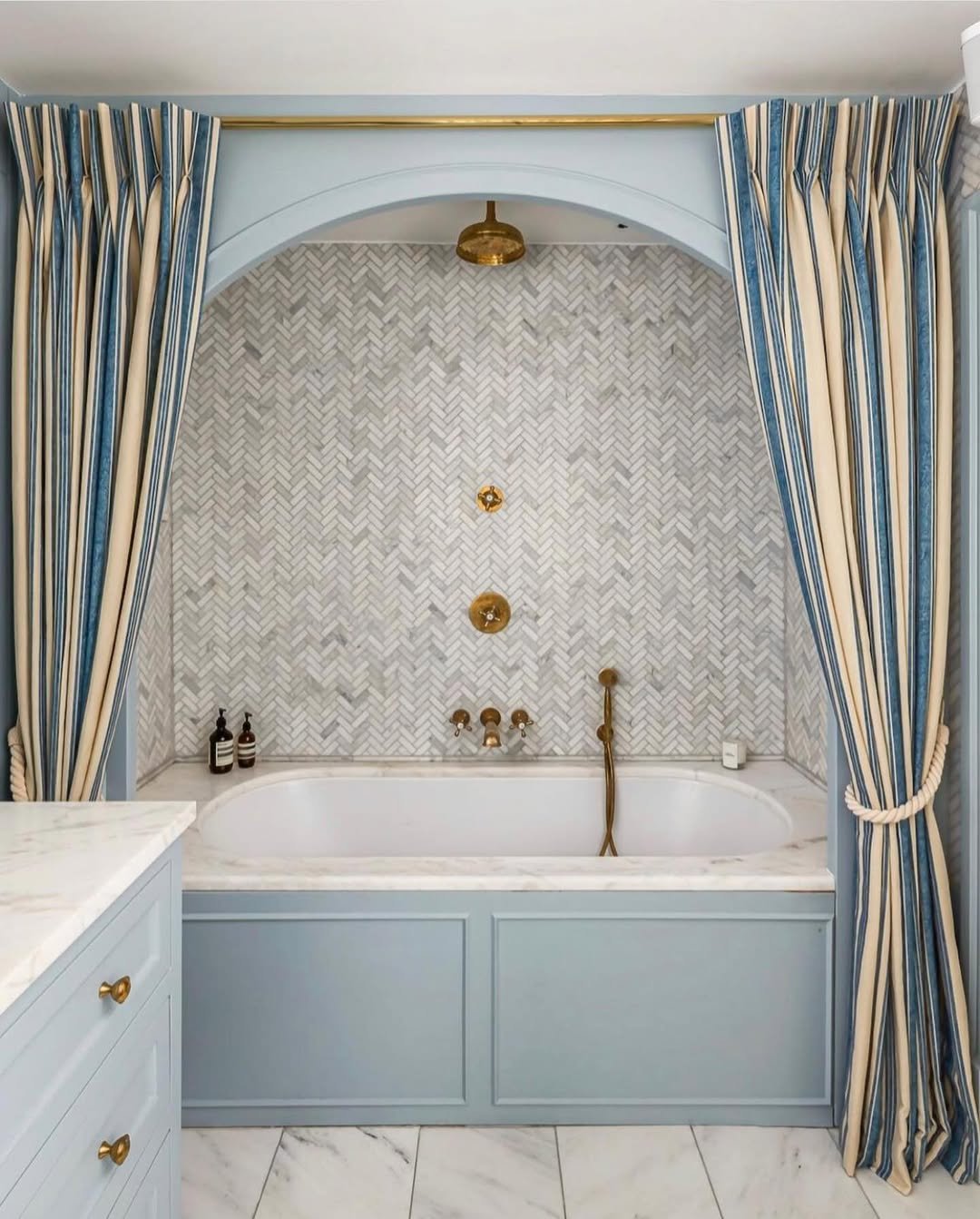 Tailored Striped Curtains
