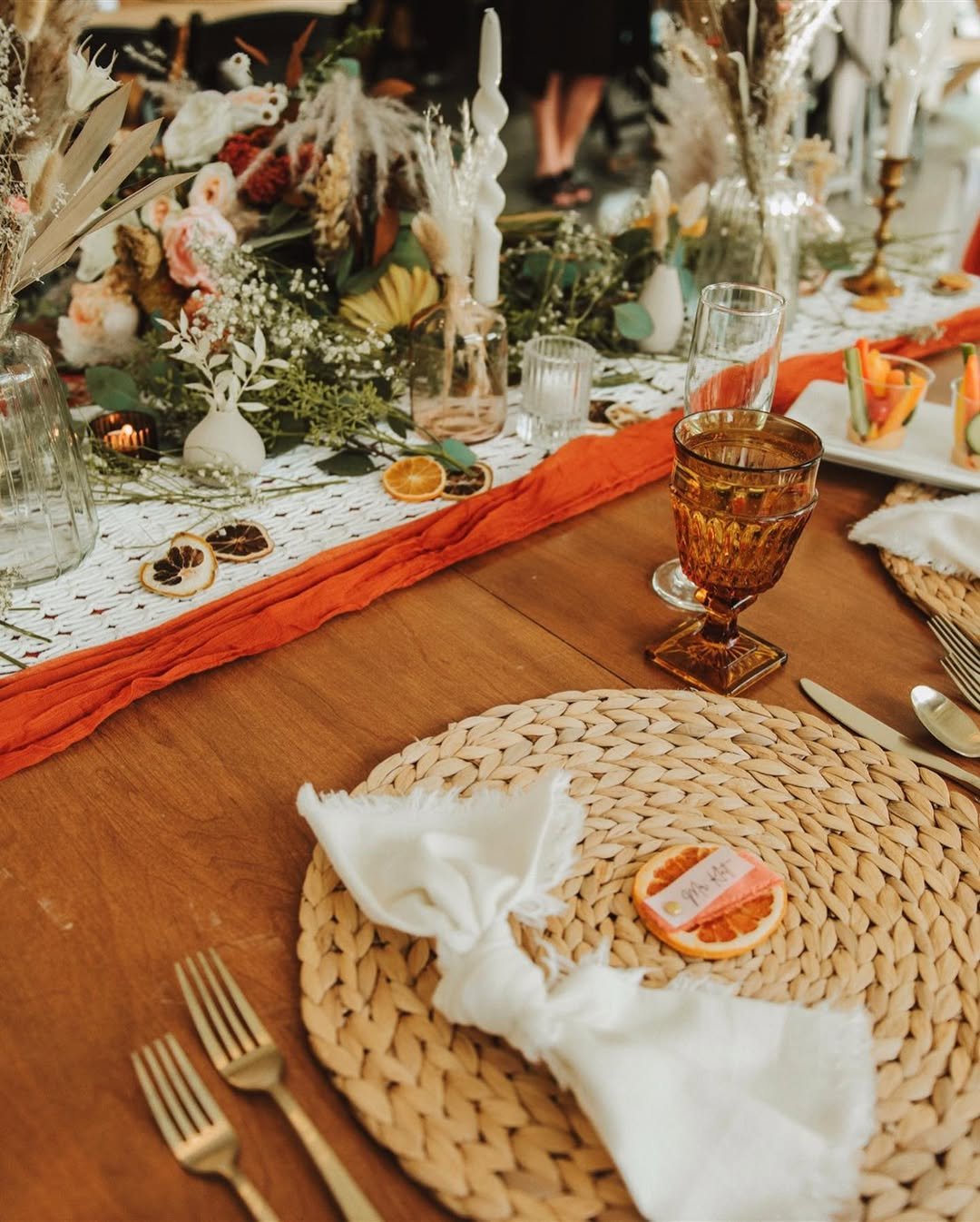 Terracotta and Gauze Decor