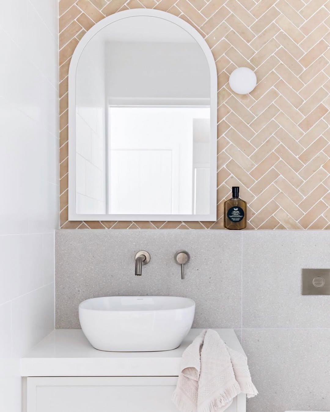Terracotta Arch in Herringbone