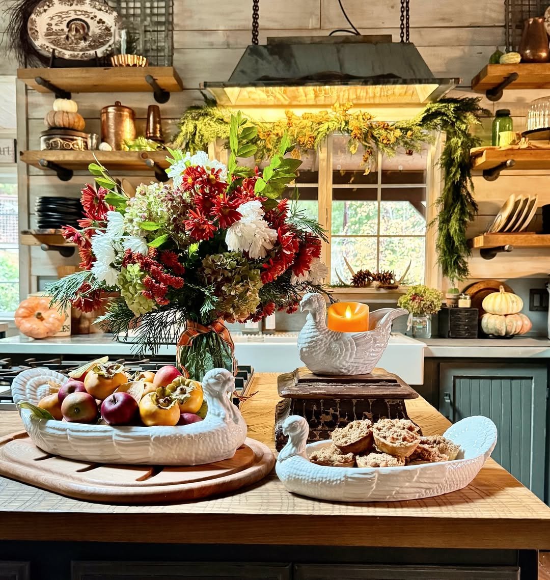 Thanksgiving Rustic Cabin Kitchen