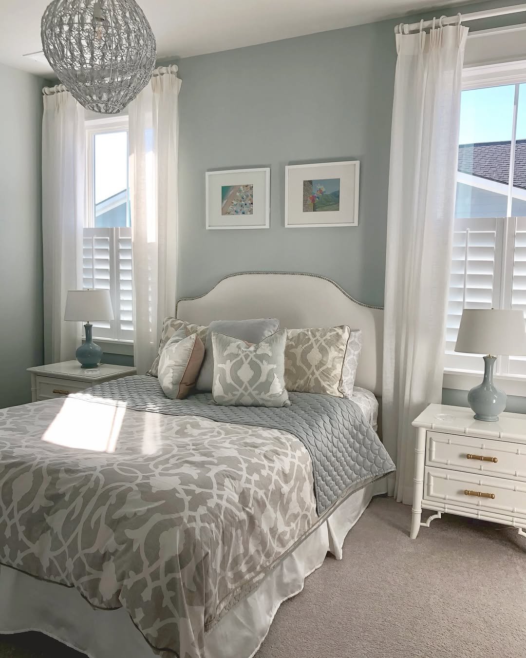Traditional Seafoam Bedroom