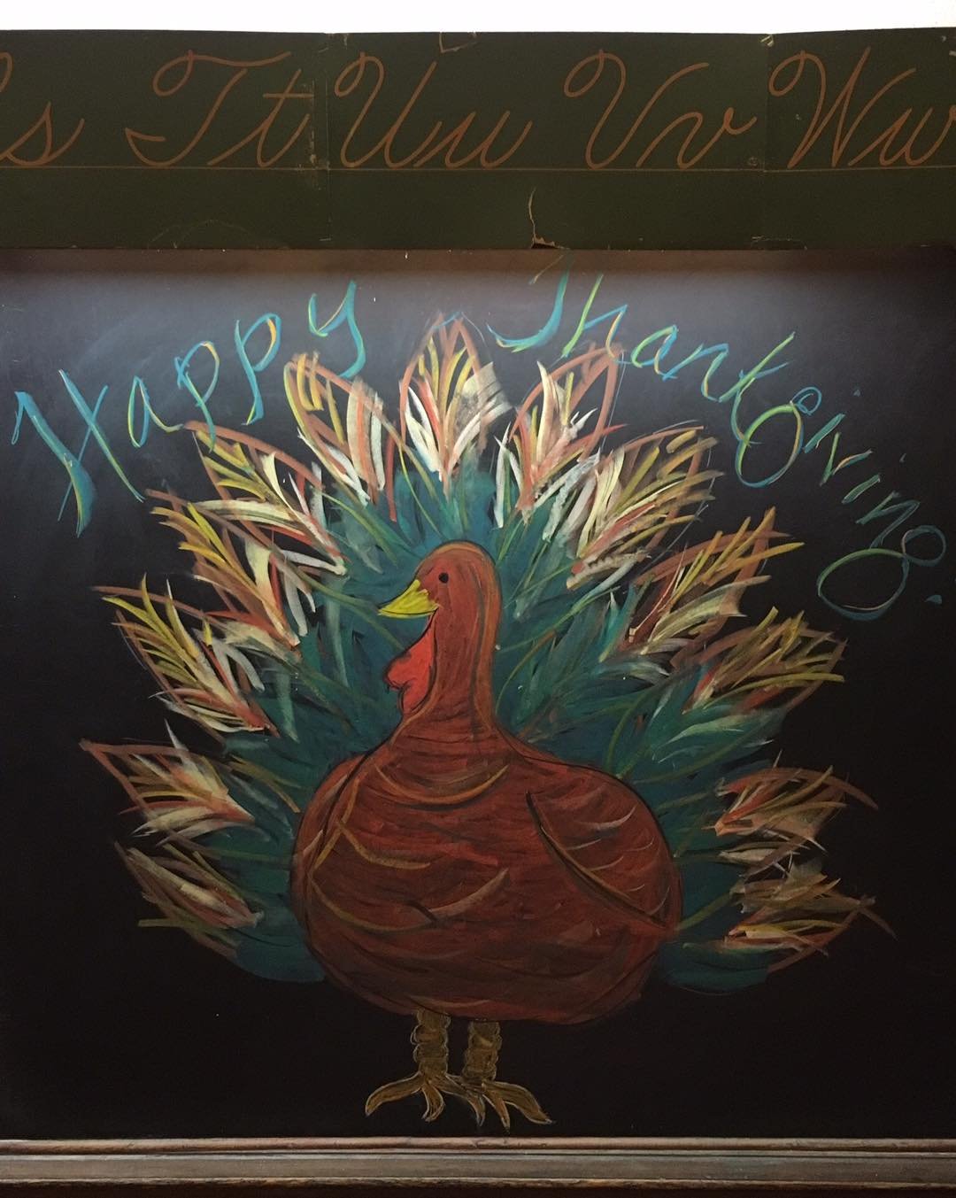 Turkey Schoolhouse Chalkboard
