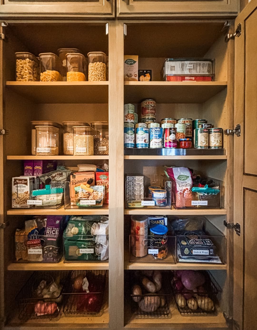 Two Pantry Cabinets from Floor to Ceiling