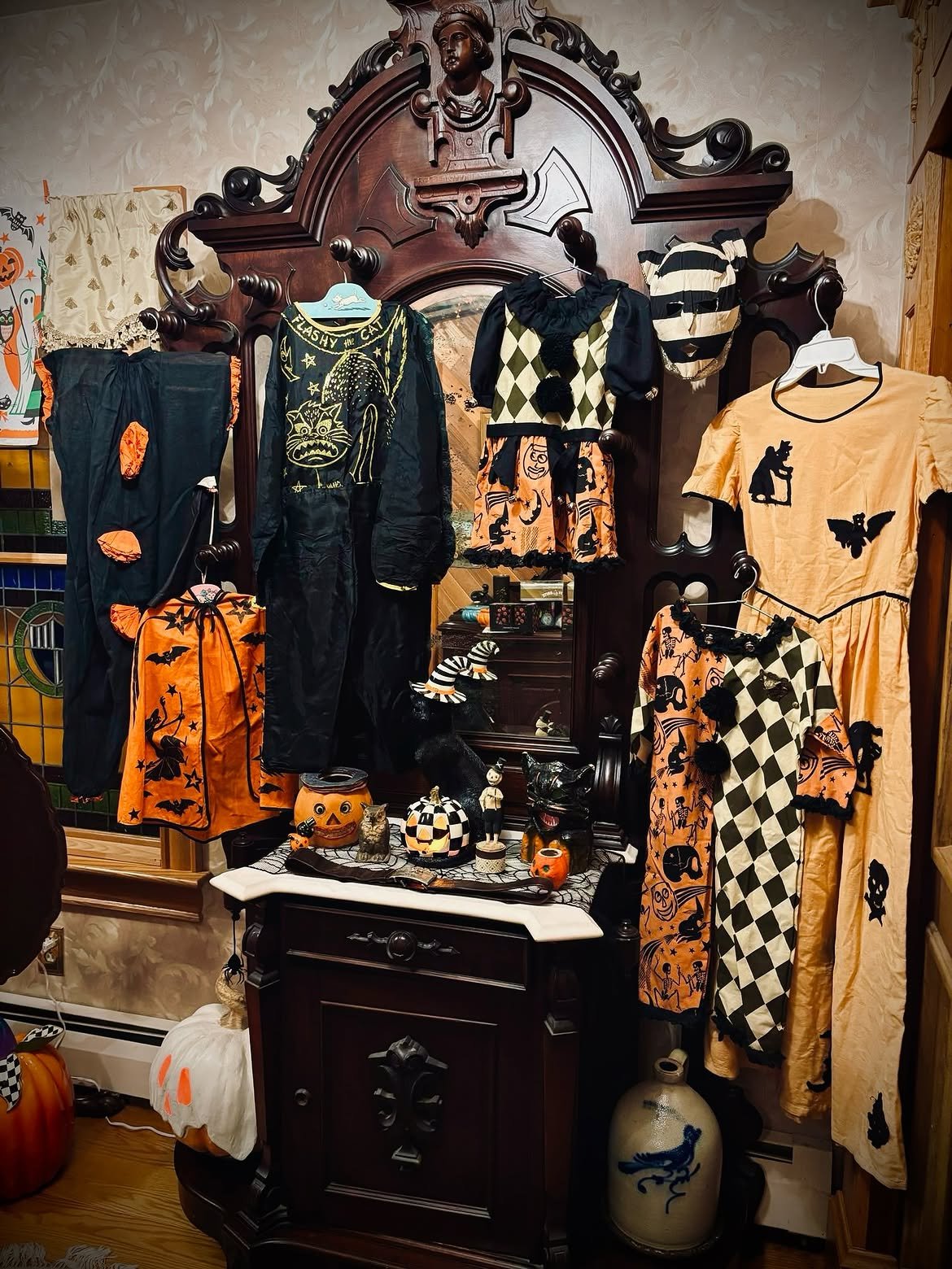 Vintage Textile Display