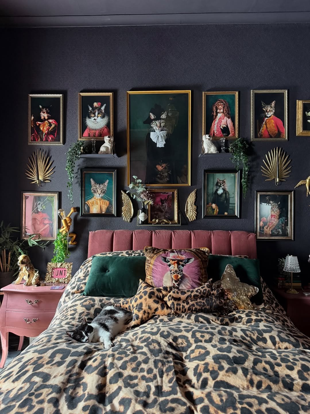 Wall of Maximalist Portraits